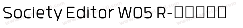 Society Editor W05 R字体转换